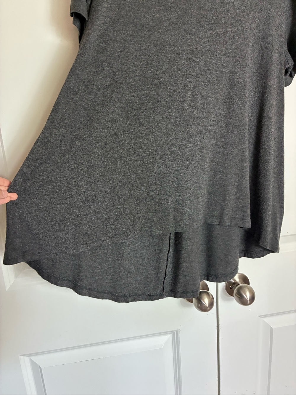 Philosophy Dolman Sleeve Charcoal Gray Women's Top High-Low size 1X - Picture 6 of 8